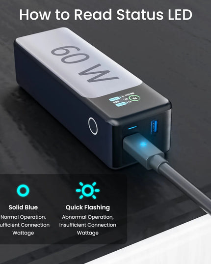 STARGEAR Mini 140W USB-C to DC Power Cable with LED for Starlink Mini 2m / 5m