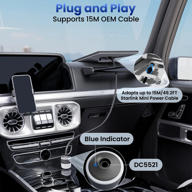 STARGEAR Mini Car Adapter 12-24V 60W Step-Up Converter