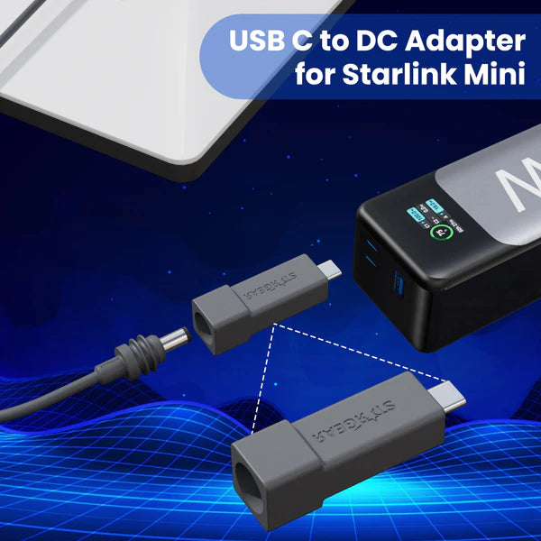 STARGEAR Mini USB-C to DC Adapter