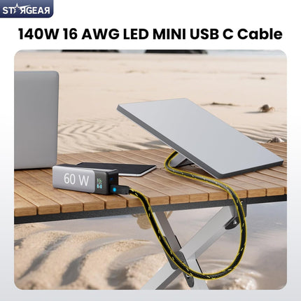 STARGEAR Mini USB-C Rugged Power Cable 2m