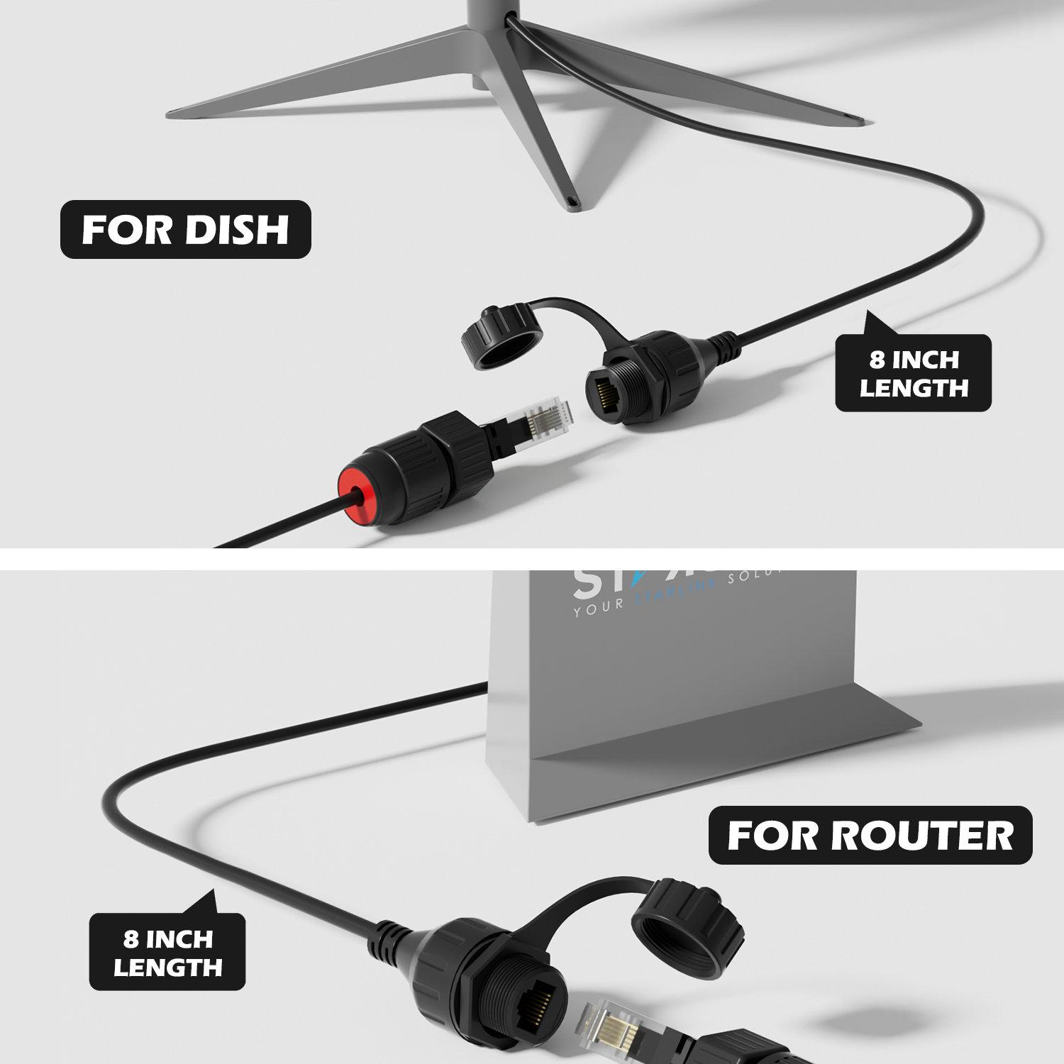 SUNGUY 10M Starlink Gen 3 kabel voor Starlink Standard Generation 3, waterdichte vervangende Starlink verlengkabel, Satellite Star Link Standard V3 accessoires (33FT/10M SUNGUY 10M Starlink Gen 3 kabel voor Starlink Standard Generation 3, waterdichte vervangende Starlink verlengkabel, Satellite Star Link Standard V3 accessoires (33FT/10M